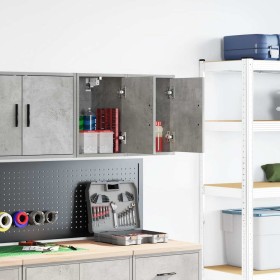 Armarios de pared 2 uds para garaje madera de ingeniería de , Armarios industriales - Ref: Foro24-860614, Precio: 42,60 €, De...