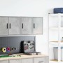 Armarios de pared 2 uds para garaje madera de ingeniería de , Armarios industriales - Ref: Foro24-860614, Precio: 40,09 €, De...