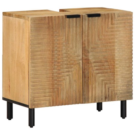 Armario de lavabo de baño madera maciza mango marrón 62x33x58cm by , Bathroom furniture - Ref: Foro24-4017739, Price: 144,06 ...
