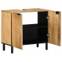 Armario de lavabo de baño madera maciza mango marrón 62x33x58cm by , Bathroom furniture - Ref: Foro24-4017739, Price: 144,06 ...