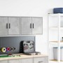 Armario de pared para garaje madera de ingeniería gris hormigón de , Armarios industriales - Ref: Foro24-860649, Precio: 46,4...