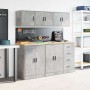 Armario de pared para garaje madera de ingeniería gris hormigón de , Armarios industriales - Ref: Foro24-860649, Precio: 46,4...