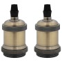 Portalámparas 2 uds bronce E27 von , Beleuchtungszubehör - Ref: Foro24-4106525, Preis: 15,21 €, Rabatt: %