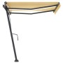 Retractable manual awning with yellow and white LED lights 300x250 cm by vidaXL, Awnings - Ref: Foro24-3069703, Price: 379,58...