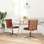 Sillas de comedor 2 unidades cuero sintético marrón de , Sillas de comedor - Ref: Foro24-3315406, Precio: 128,22 €