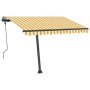 Einziehbare manuelle Markise mit gelben und weißen LED 300x250 cm von vidaXL, Markisen - Ref: Foro24-3069703, Preis: 379,58 €...