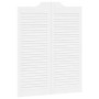 Puertas batientes diseño de lamas 1 par blanco 100x80 cm von , Türen für zu Hause - Ref: Foro24-4107140, Preis: 89,04 €, Raba...