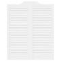 Puertas batientes diseño de lamas 1 par blanco 100x80 cm von , Türen für zu Hause - Ref: Foro24-4107140, Preis: 89,04 €, Raba...