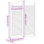 Puertas batientes diseño de lamas 1 par blanco 100x80 cm von , Türen für zu Hause - Ref: Foro24-4107140, Preis: 89,04 €, Raba...