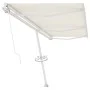 Toldo de pie retráctil manual crema 600x350 cm de vidaXL, Toldos - Ref: Foro24-3069677, Precio: 676,20 €, Descuento: %
