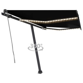 Toldo automático con LED y sensor de viento antracita 350x250cm de , Toldos - Ref: Foro24-3069734, Precio: 632,03 €, Descuent...