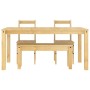 Juego de comedor Panama 4 pzas madera maciza de pino by , Furniture sets for kitchens and dining rooms - Ref: Foro24-3345176,...