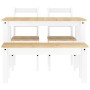 Juego de comedor Panama 4 pzas madera maciza de pino blanco von , Möbelsets für Küchen und Esszimmer - Ref: Foro24-3345169, P...
