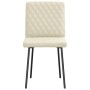Sillas de comedor 6 unidades cuero sintético color crema by , dining chairs - Ref: Foro24-3315484, Price: 255,61 €, Discount: %