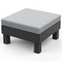 Sillón individual Keter Garden Elements Graphite con cojín gris claro von , Hocker für den Außenbereich - Ref: Foro24-447622,...