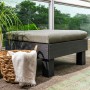 Sillón individual Keter Garden Elements Graphite con cojín gris claro von , Hocker für den Außenbereich - Ref: Foro24-447622,...