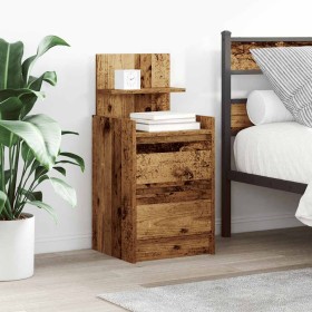 Mesilla de noche con 2 cajones madera vieja 38x34x80 cm von , Nachttische - Ref: Foro24-861369, Preis: 53,20 €, Rabatt: %