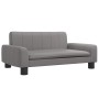 Cama para perros de cuero sintético gris 70x45x30 cm by , Beds for dogs - Ref: Foro24-171866, Price: 78,38 €, Discount: %