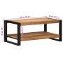 Mesa de centro madera maciza de acacia 90x50x38 cm de , Mesas de centro - Ref: Foro24-4102716, Precio: 117,25 €, Descuento: %