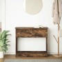Mesa consola con cajones roble ahumado 85,5x38,5x74,5 cm de , Mesas auxiliares - Ref: Foro24-861395, Precio: 64,64 €, Descuen...