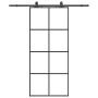Puerta corredera con set herrajes negro 90x205 cm vidrio ESG von , Türen - Ref: Foro24-3375804, Preis: 321,70 €, Rabatt: %