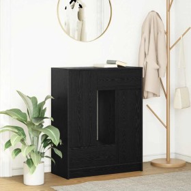 Aparador con cajones y puertas roble negro 73x31x90 cm von , Sideboards - Ref: Foro24-861851, Preis: 106,43 €, Rabatt: %