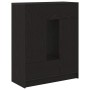 Aparador con cajones y puertas roble negro 73x31x90 cm de , Aparadores - Ref: Foro24-861851, Precio: 98,95 €, Descuento: %