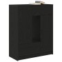 Aparador con cajones y puertas roble negro 73x31x90 cm de , Aparadores - Ref: Foro24-861851, Precio: 98,95 €, Descuento: %