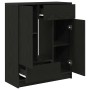 Aparador con cajones y puertas roble negro 73x31x90 cm de , Aparadores - Ref: Foro24-861851, Precio: 98,95 €, Descuento: %