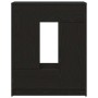 Aparador con cajones y puertas roble negro 73x31x90 cm de , Aparadores - Ref: Foro24-861851, Precio: 98,95 €, Descuento: %