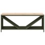 Leñero con tablero de madera verde oliva 100,5x35,5x40 cm de , Bolsas y soportes de leña - Ref: Foro24-864258, Precio: 97,59 €