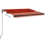 Toldo de pie automático naranja y marrón 300x250 cm de vidaXL, Toldos - Ref: Foro24-3069710, Precio: 431,61 €, Descuento: %
