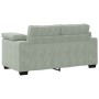 Sofá Loveseat gris claro 120 cm terciopelo by , Sofas - Ref: Foro24-4105257, Price: 224,90 €, Discount: %