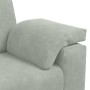 Sofá Loveseat gris claro 120 cm terciopelo by , Sofas - Ref: Foro24-4105257, Price: 224,90 €, Discount: %