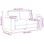 Sofá Loveseat gris claro 120 cm terciopelo by , Sofas - Ref: Foro24-4105257, Price: 224,90 €, Discount: %