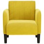 Sillón con reposabrazos terciopelo amarillo 54 cm by , Armchairs - Ref: Foro24-4100584, Price: 119,80 €, Discount: %