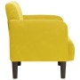 Sillón con reposabrazos terciopelo amarillo 54 cm by , Armchairs - Ref: Foro24-4100584, Price: 119,80 €, Discount: %