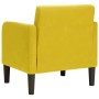 Sillón con reposabrazos terciopelo amarillo 54 cm by , Armchairs - Ref: Foro24-4100584, Price: 119,80 €, Discount: %