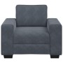 Sillón de terciopelo gris oscuro 60 cm von , Sofas - Ref: Foro24-4105248, Preis: 167,59 €, Rabatt: %