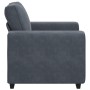 Sillón de terciopelo gris oscuro 60 cm von , Sofas - Ref: Foro24-4105248, Preis: 167,59 €, Rabatt: %