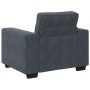 Sillón de terciopelo gris oscuro 60 cm von , Sofas - Ref: Foro24-4105248, Preis: 167,59 €, Rabatt: %