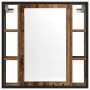 Mueble de baño con espejo de madera antigua 60x16x60 cm von , Badezimmerwaschtische - Ref: Foro24-862226, Preis: 63,96 €, Rab...
