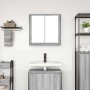 Mueble de baño de pared con espejo gris Sonoma 60x21x60 cm von , Badezimmerwaschtische - Ref: Foro24-861900, Preis: 68,53 €, ...