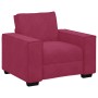 Juego de sofás con cojines 3 piezas terciopelo rojo tinto von , Sofas - Ref: Foro24-3324622, Preis: 610,30 €, Rabatt: %