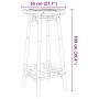 Mesa de bar para exterior redonda de bambú Ø55x100 cm von , Gartensets - Ref: Foro24-4108230, Preis: 92,31 €, Rabatt: %