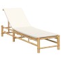 Tumbona con cojines 55x199x30 cm bambú by , Loungers - Ref: Foro24-4108226, Price: 204,95 €, Discount: %