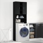 Mueble para lavadora roble negro 64x25,5x190 cm von , Zubehör für Waschmaschinen und Trockner - Ref: Foro24-862065, Preis: 10...
