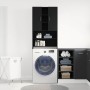 Mueble para lavadora roble negro 64x25,5x190 cm von , Zubehör für Waschmaschinen und Trockner - Ref: Foro24-862065, Preis: 10...