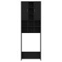 Mueble para lavadora roble negro 64x25,5x190 cm von , Zubehör für Waschmaschinen und Trockner - Ref: Foro24-862065, Preis: 10...