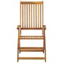 Sillas de jardín reclinables 2 uds madera maciza acacia cojines by , Garden chairs - Ref: Foro24-3064062, Price: 182,72 €, Di...